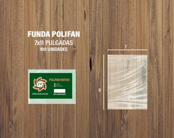 FUNDA POLIFAN 7 X 11 DE 100 UNDS