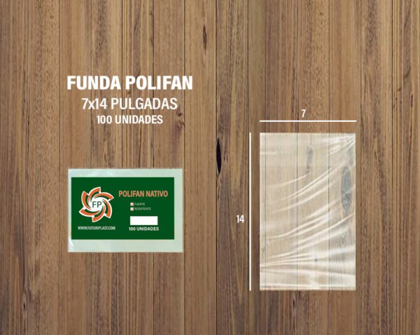 FUNDA POLIFAN 7 X 14 DE 100 UNDS