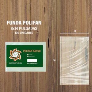 FUNDA POLIFAN 8 X 14 DE 100 UNDS
