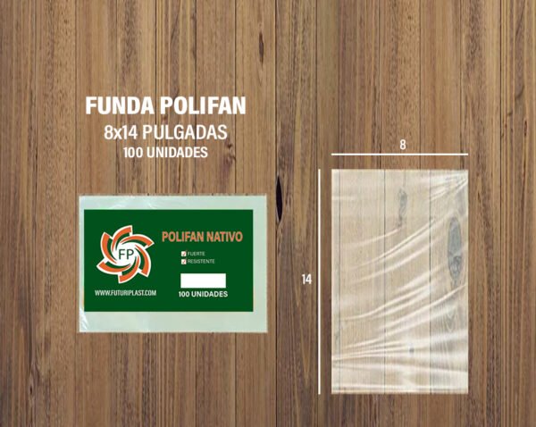 FUNDA POLIFAN 8 X 14 DE 100 UNDS