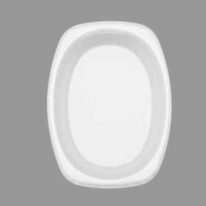 FUENTE OVALADA 9X11 LLANA BLANCA X25 UNDS.