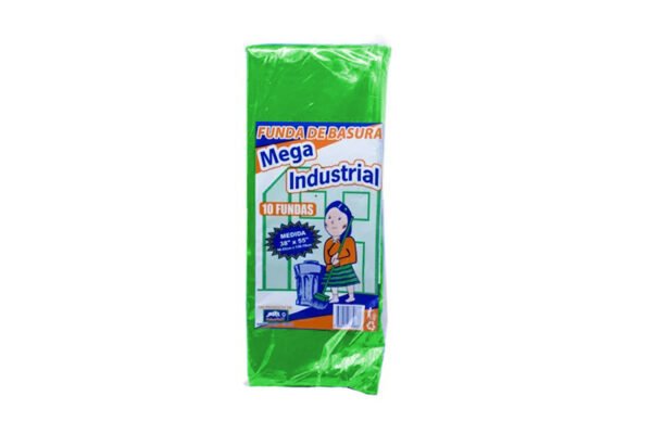 SOBRE BAS. 38X55 VERDE MEGA TORNADO X 10 UNDS.