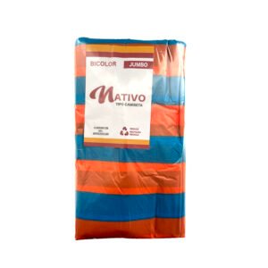 JUMBO BICOLOR NATIVO NARANJA Y AZUL