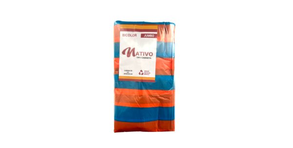 JUMBO BICOLOR NATIVO NARANJA Y AZUL