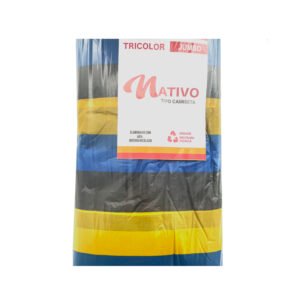 JUMBO TRICOLOR NATIVO AMARILLO Y PLOMA