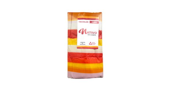JUMBO TRICOLOR NATIVO BLANCO Y NARANJA