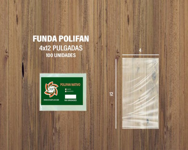 FUNDA POLIFAN 4 X 12 DE 100 UNDS