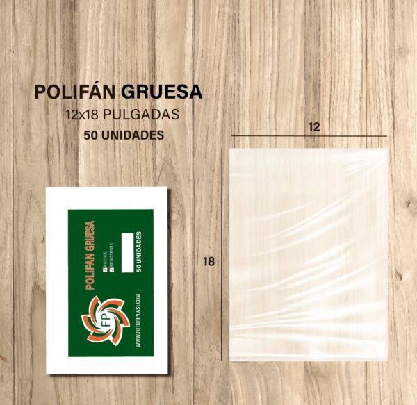 POLIFAN GRUESA 12x18 X 50 UNDS