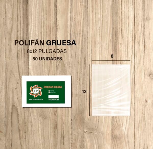 POLIFAN GRUESA 8X12 X 50 UNDS