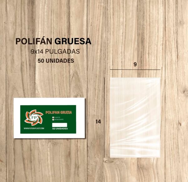 POLIFAN GRUESA 9x14 X 50 UNDS