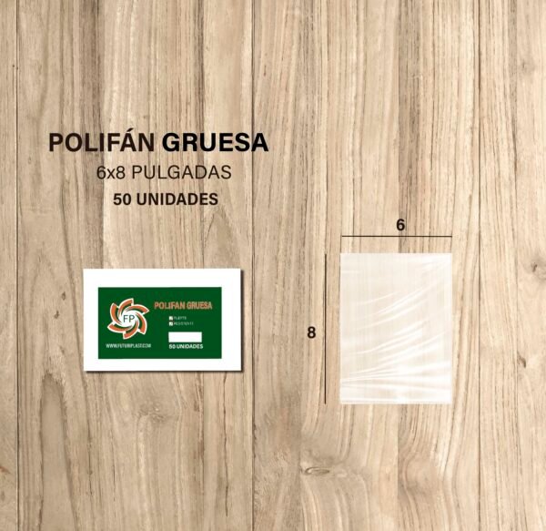 POLIFAN GRUESA 6X8 X 50 UNDS
