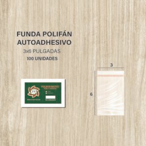 FUNDA POLIFAN PEGA Y DESPEGA 3X6 DE 100 UNDS