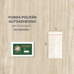 FUNDA POLIFAN PEGA Y DESPEGA 4X8 DE 100 UNDS