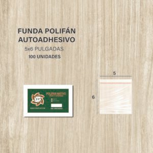 FUNDA POLIFAN PEGA Y DESPEGA 5X6 DE 100 UNDS