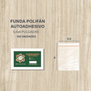 FUNDA POLIFAN PEGA Y DESPEGA 5.5X8 DE 100 UNDS