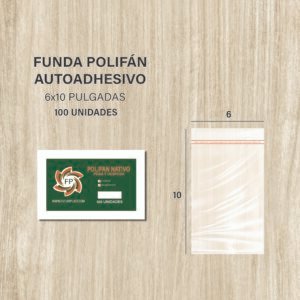 FUNDA POLIFAN PEGA Y DESPEGA 6X10 DE 100 UNDS