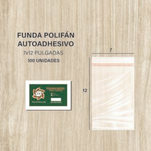 FUNDA POLIFAN PEGA Y DESPEGA 7X12 DE 100 UNDS
