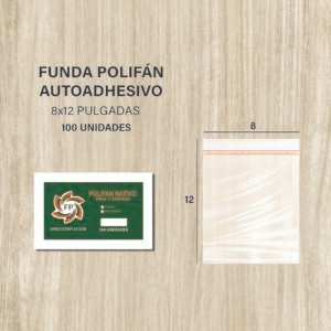FUNDA POLIFAN PEGA Y DESPEGA 8X12 DE 100 UNDS
